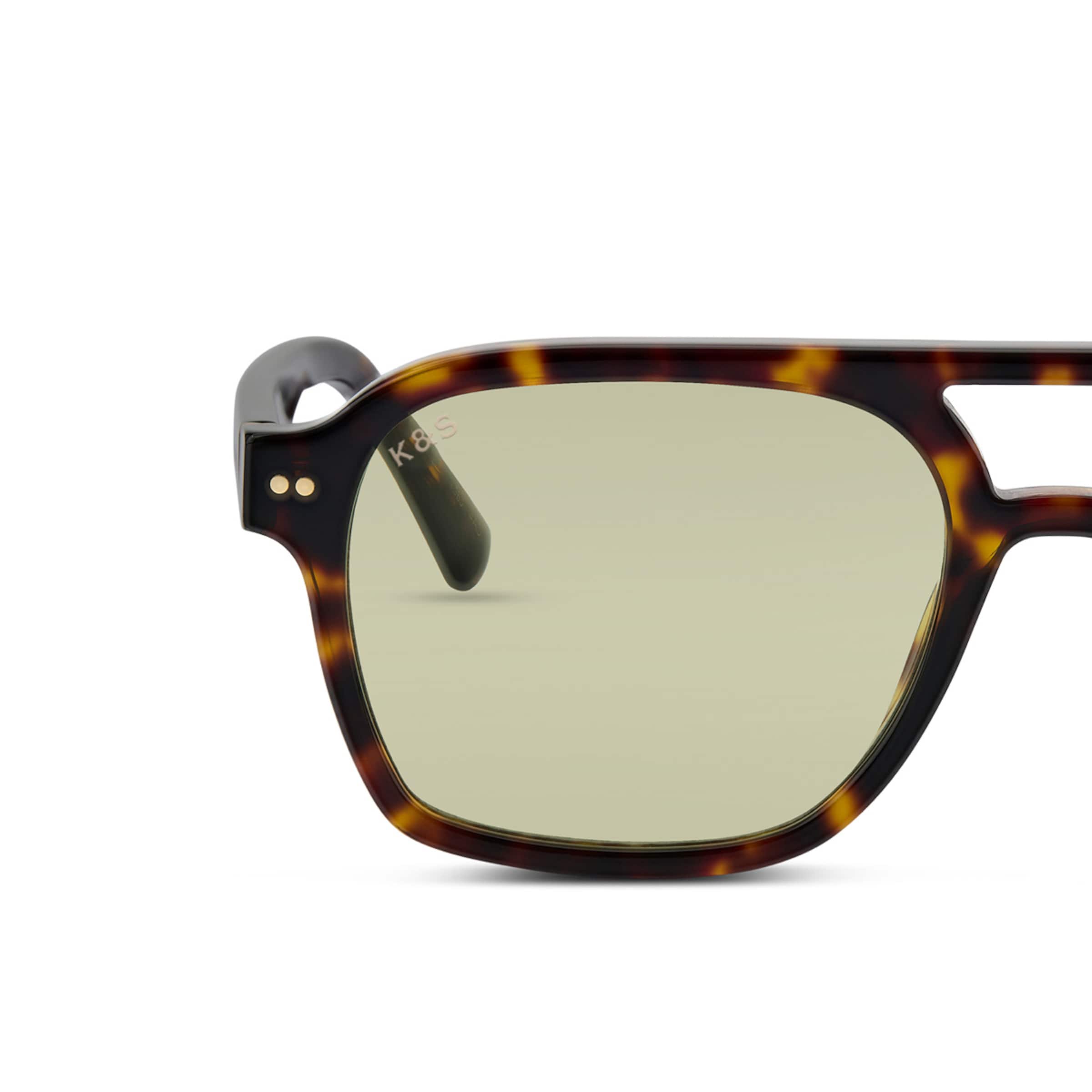 Zurich Edge Dark Tortoise Green - Sunglasses