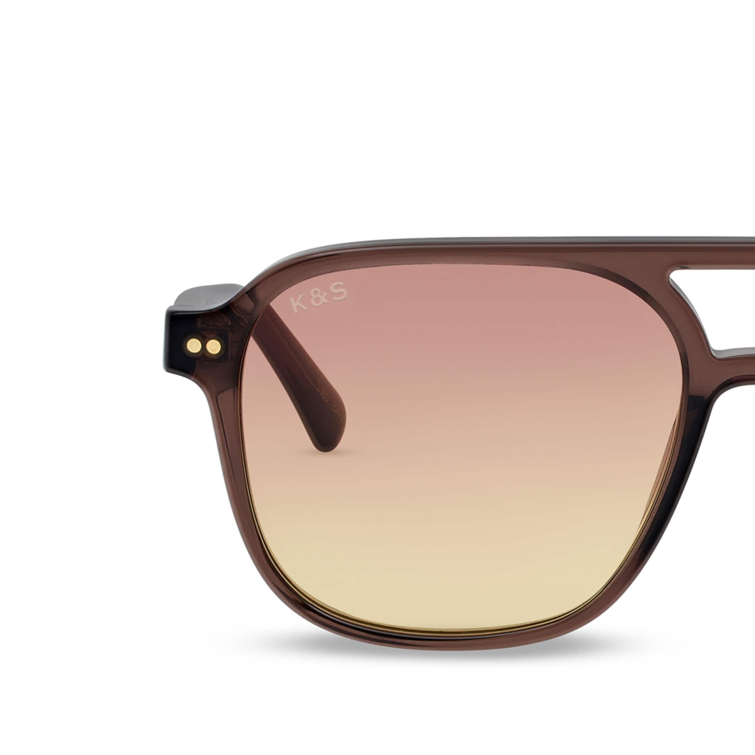 【チュオン】 Zurich Oversize Small Mocha Gradient Brown – Sunglasses
