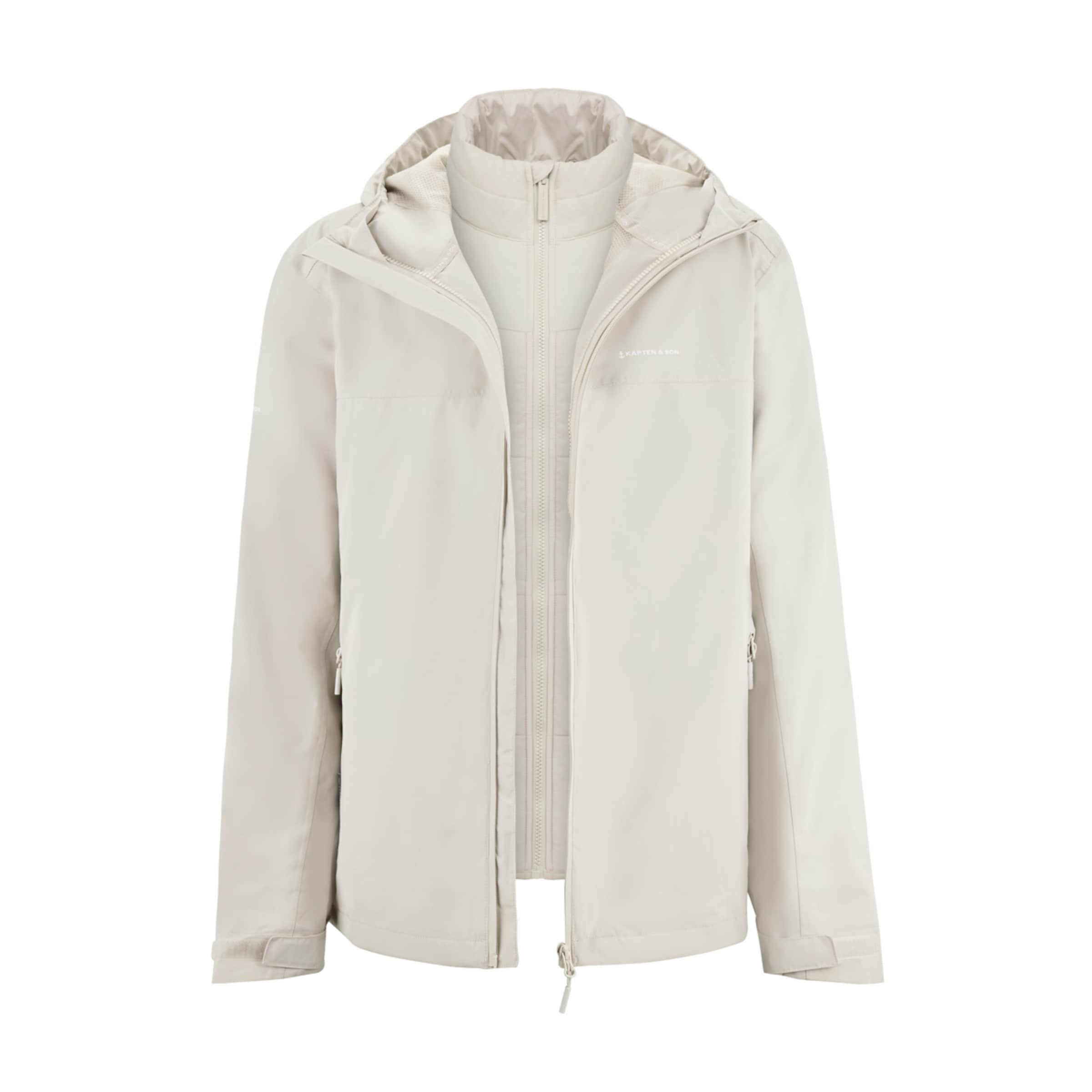 Kapten & Son Jacken Puffer 3in1 Rain Jacket Sandstone