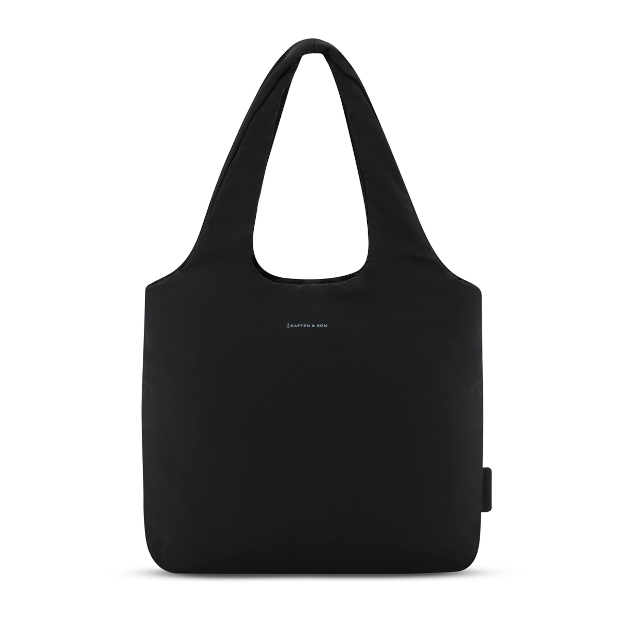 Kapten & Son Skara Cloud Shopper All Black Umhängetasche In Schwarz