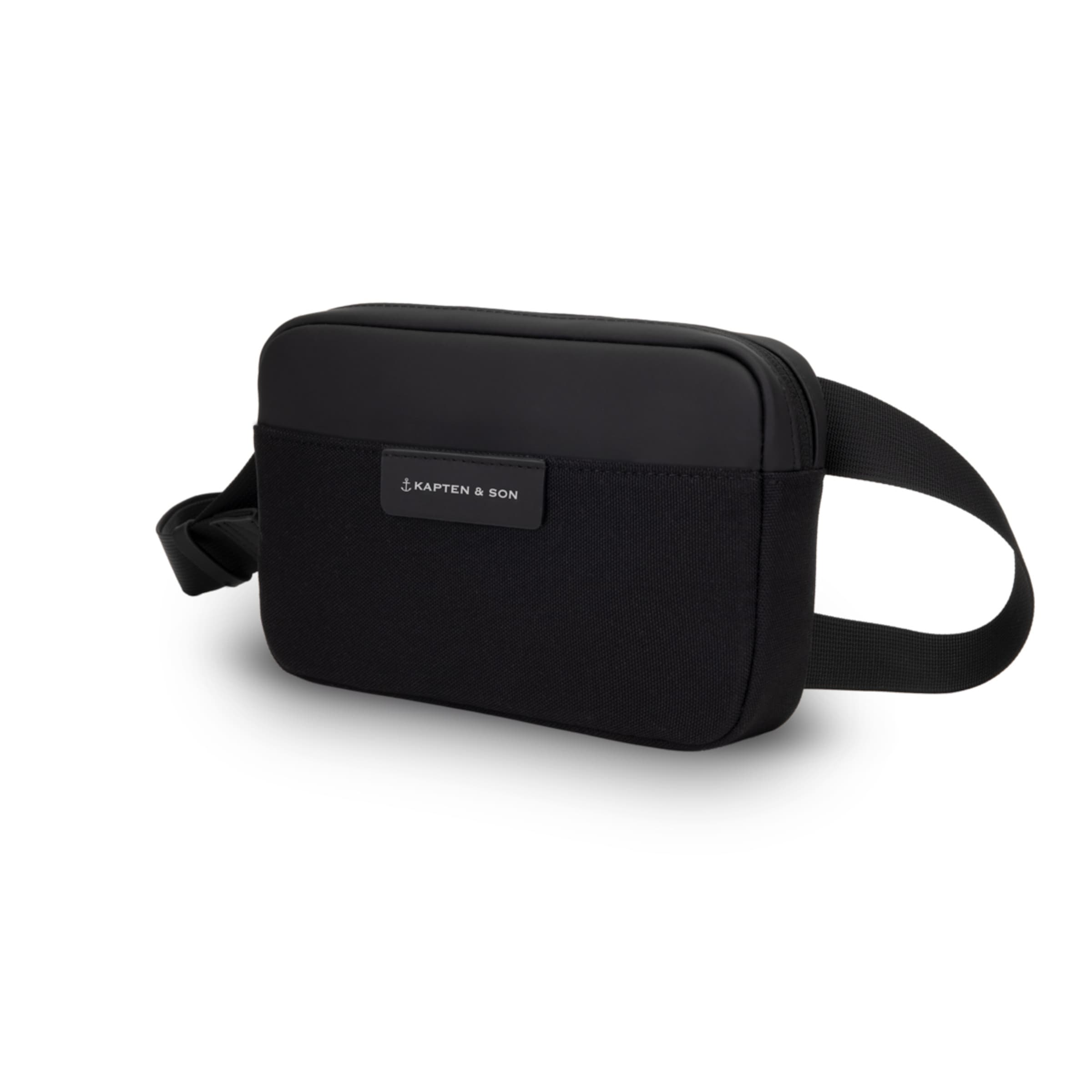Kapten & Son Bergen Crossbody All Black Umhängetasche In Schwarz