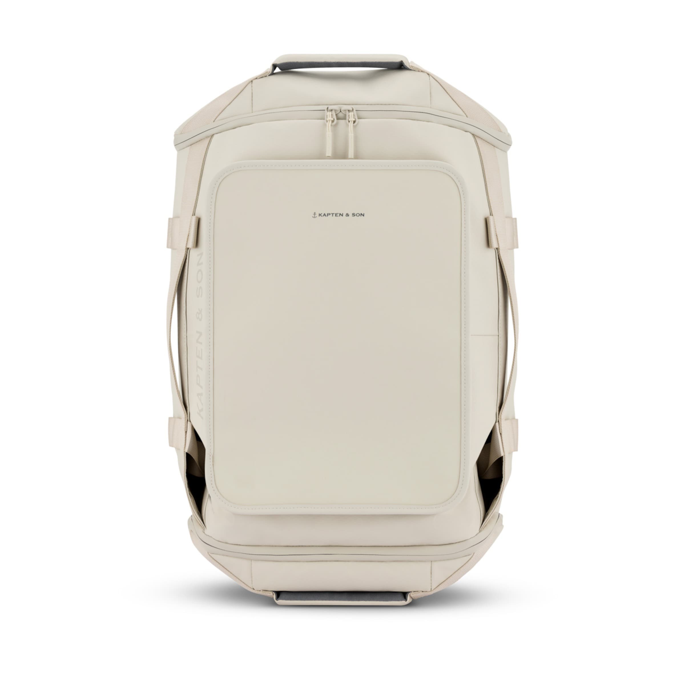 Kapten & Son Lisbon Duffle Backpack Small Sandstone Rucksack In Beige