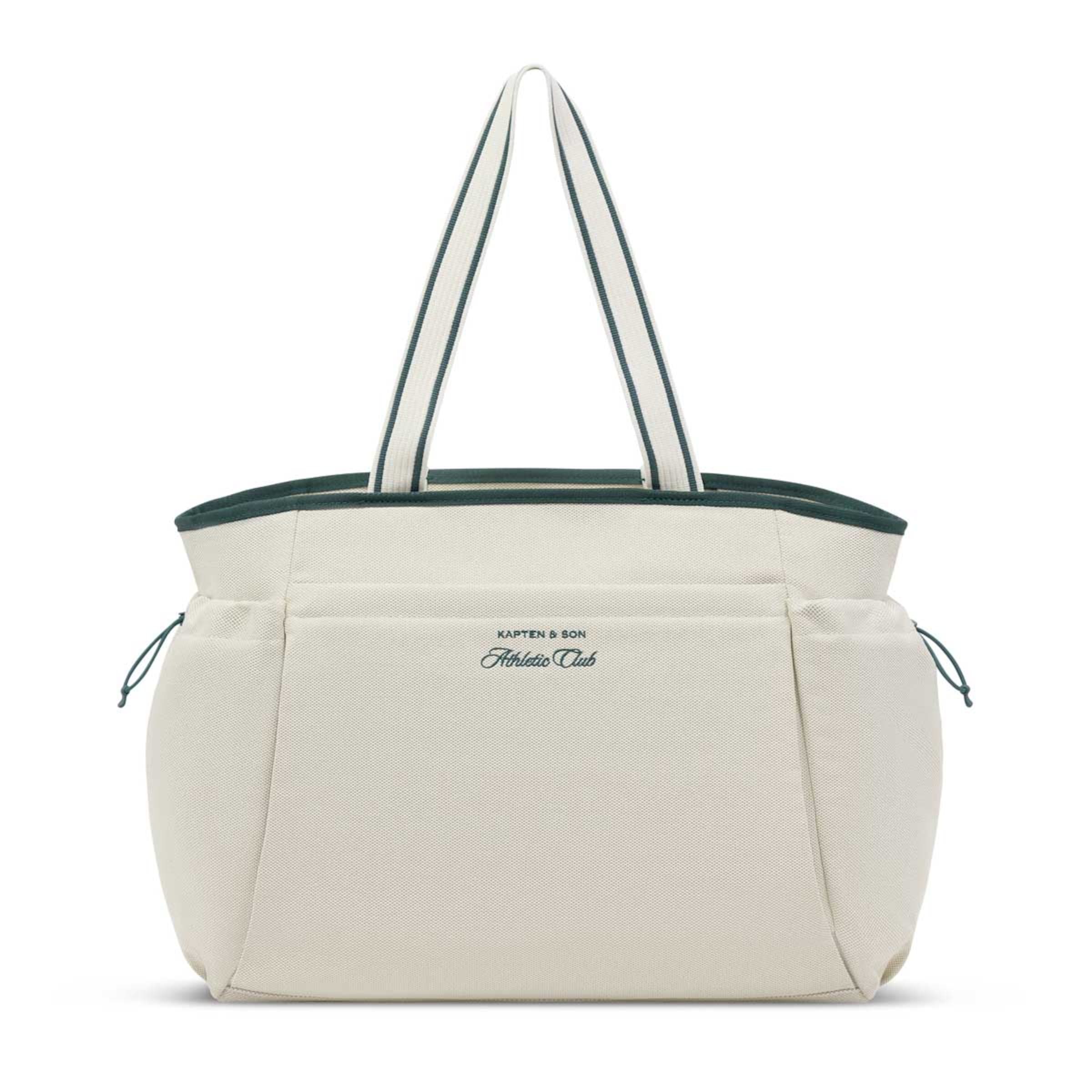 Kapten & Son Hellvi Pro Large Cotton Sandstone Umhängetasche In Beige