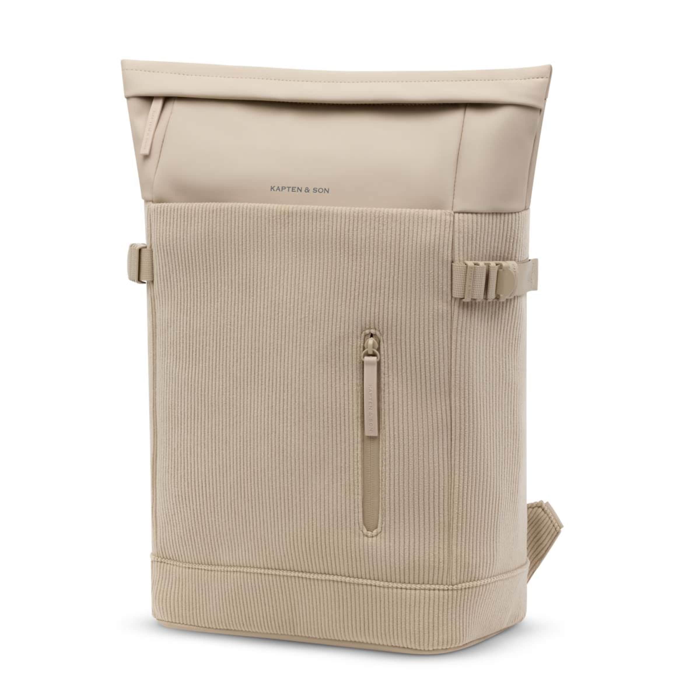 Kapten & Son Helsinki Cord Dusty Sand Rucksack In Dusty Sand