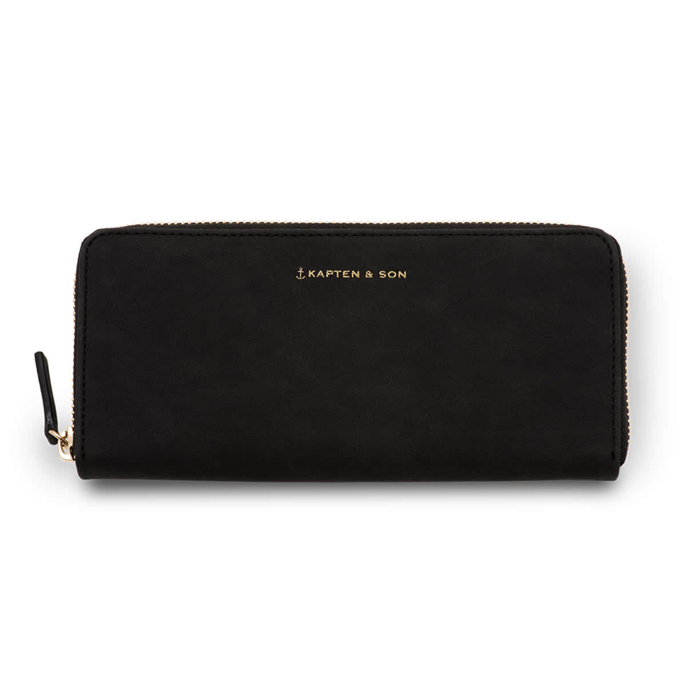 Kapten & Son Wallet Louvre Black Portemonnaie In