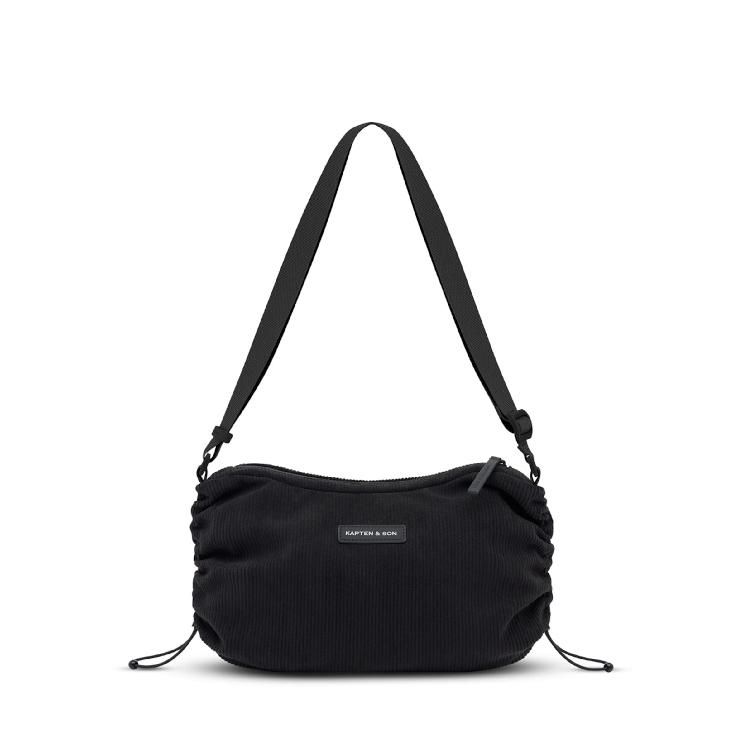 Kapten & Son Umhängetasche Skara Small Cord All Black Schwarz